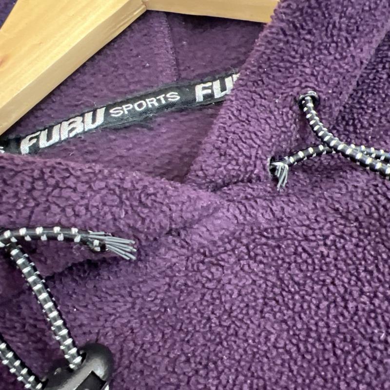 フブ FUBU パーカー 長袖 90s 00s ロゴ ナンバリング フリース パーカー 紫 / パープル / purple メンズ USED 古着 中古 50128736
