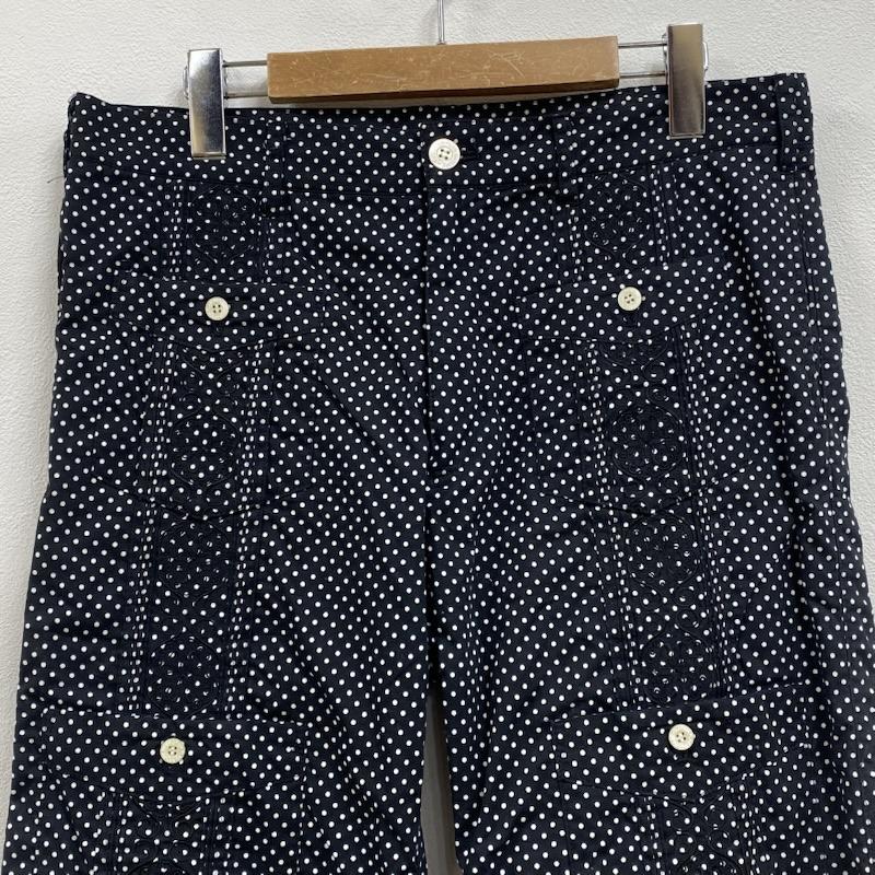 古着 USED パンツ ショートパンツ NR.FLAG WEAR エヌアールフラッグウェア 渋谷PRIMAL キューバシャツ モチーフ ハーフパンツ L 総柄 X ドット X 刺繍 黒 / ブラック / black X 白 / ホワイト / white メンズ USED 古着 中古 50128827