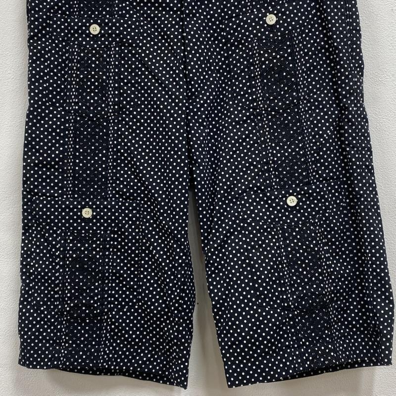古着 USED パンツ ショートパンツ NR.FLAG WEAR エヌアールフラッグウェア 渋谷PRIMAL キューバシャツ モチーフ ハーフパンツ L 総柄 X ドット X 刺繍 黒 / ブラック / black X 白 / ホワイト / white メンズ USED 古着 中古 50128827