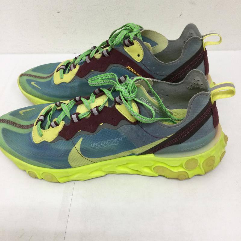 ナイキ NIKE スニーカー スニーカー NIKE REACT ELEMENT 87 /UNDERCOVER BQ2718-400 28.0cm 青 / ブルー / blue X 黄 / イエロー / yellow メンズ USED 古着 中古 50128857