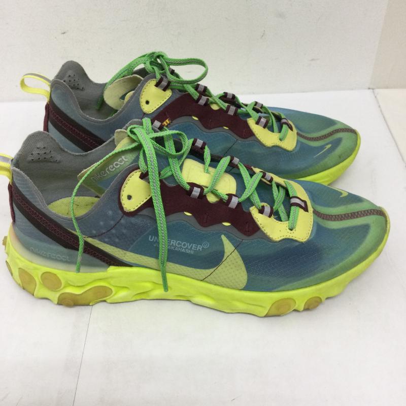 ナイキ NIKE スニーカー スニーカー NIKE REACT ELEMENT 87 /UNDERCOVER BQ2718-400 28.0cm 青 / ブルー / blue X 黄 / イエロー / yellow メンズ USED 古着 中古 50128857