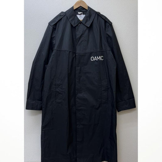 古着 USED コート コート一般 OAMC オーエーエムシー 2511 2874 18SS PEACEMAKER TRENCH ロゴ ナイロン コート 黒 ブラック 48 黒 / ブラック / black メンズ USED 古着 中古 50128887