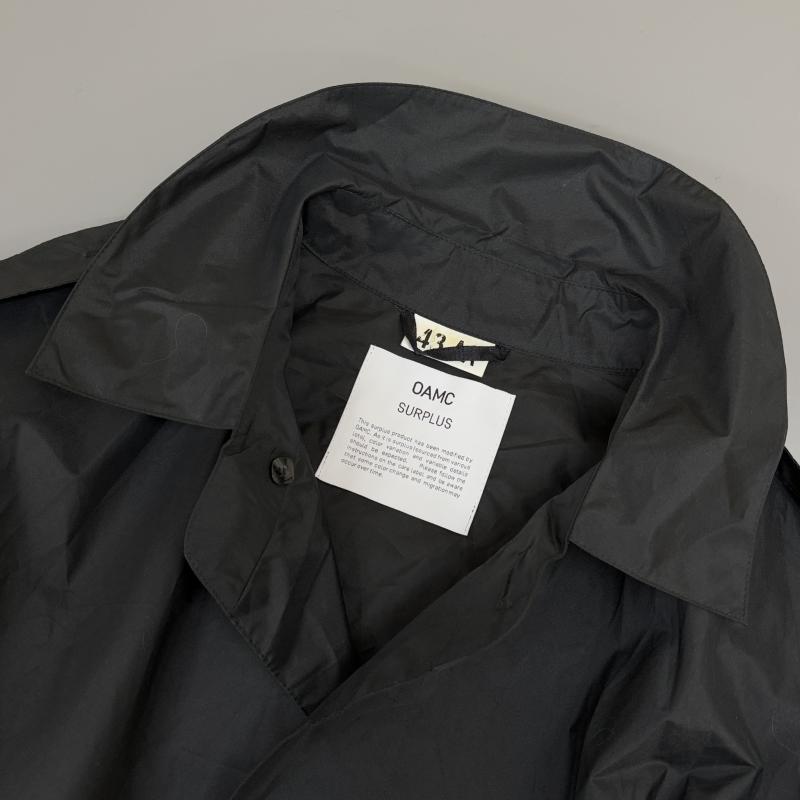 古着 USED コート コート一般 OAMC オーエーエムシー 2511 2874 18SS PEACEMAKER TRENCH ロゴ ナイロン コート 黒 ブラック 48 黒 / ブラック / black メンズ USED 古着 中古 50128887