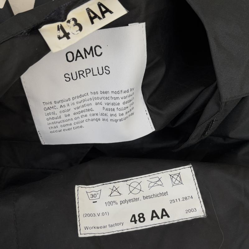 古着 USED コート コート一般 OAMC オーエーエムシー 2511 2874 18SS PEACEMAKER TRENCH ロゴ ナイロン コート 黒 ブラック 48 黒 / ブラック / black メンズ USED 古着 中古 50128887
