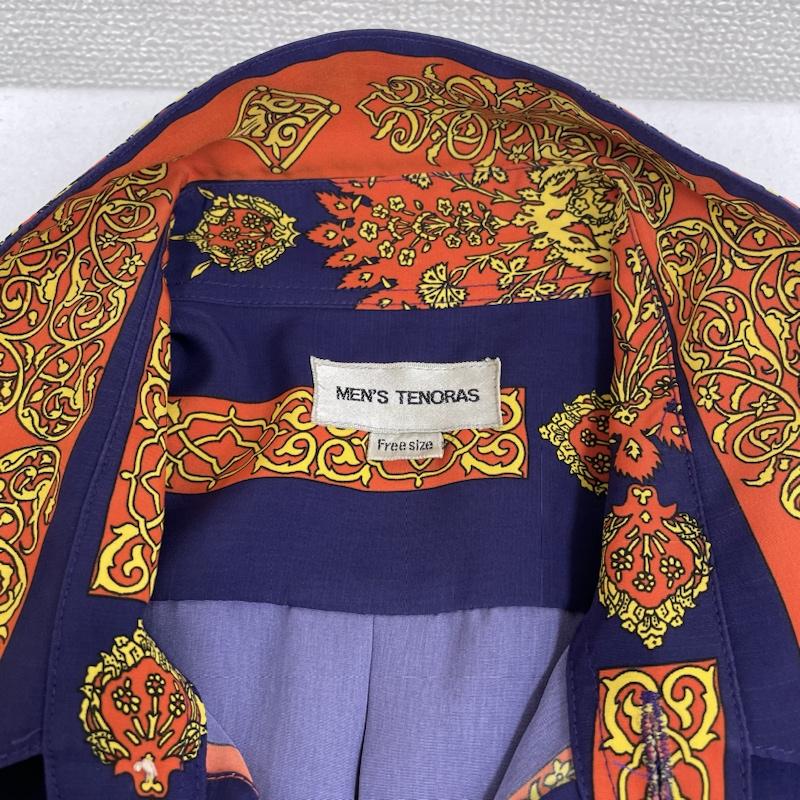 古着 USED シャツ、ブラウス 長袖 MEN’S TENORAS レトロ 総柄 シャツ ボタン 大きめ ゆったり オーバーサイズ スカーフ柄 FREE 総柄 X プリント マルチカラー / マルチカラー / multicolor メンズ USED 古着 中古 50128940
