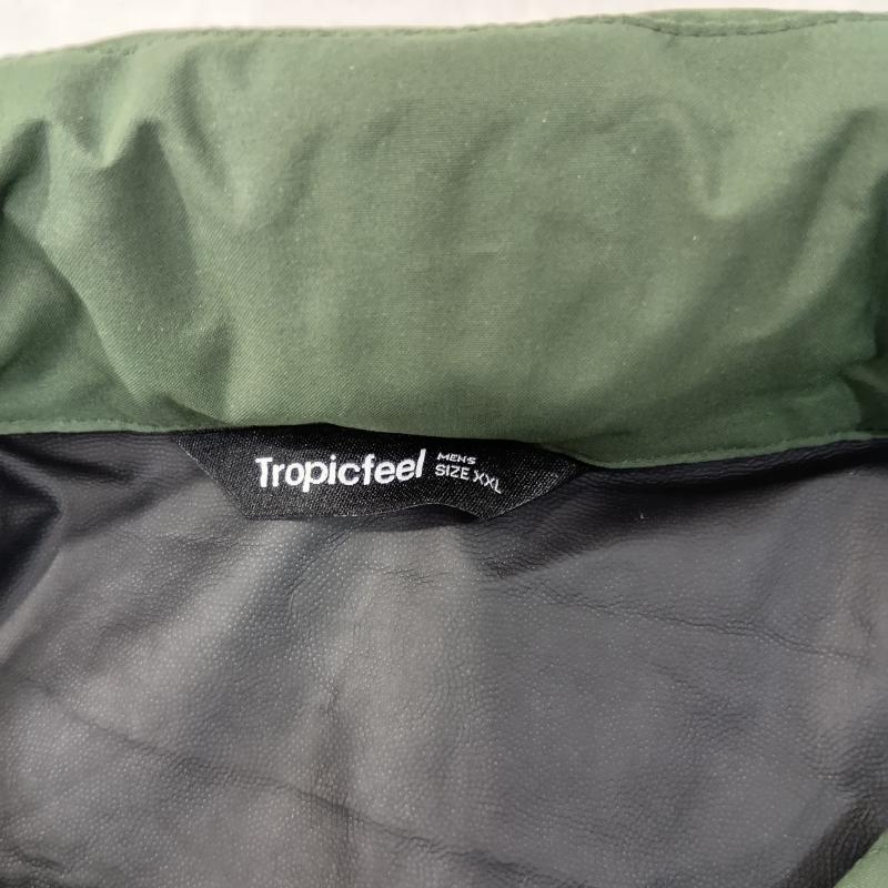 ＵＳＥＤ古着 USED/古着 ジャケット、上着 ジャンパー、ブルゾン Tropicfeel トロピックフィール NS40 Layer ハーフジップジャケット 耐候性 防風性 温度調節機能 セルフパッカブル XXL 無地 X ロゴ、文字 カーキ / カーキ / khaki メンズ USED 古着 中古 50128999
