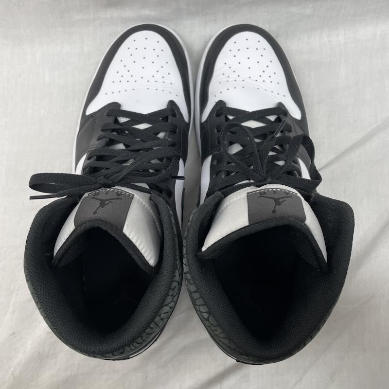 ナイキ NIKE スニーカー スニーカー FB9911-001 Air Jordan 1 Mid Panda Elephant Safari エアジョーダン1 ミッド パンダエレファント サファリ 30.0cm 黒 / ブラック / black X 白 / ホワイト / white メンズ USED 古着 中古 50129138
