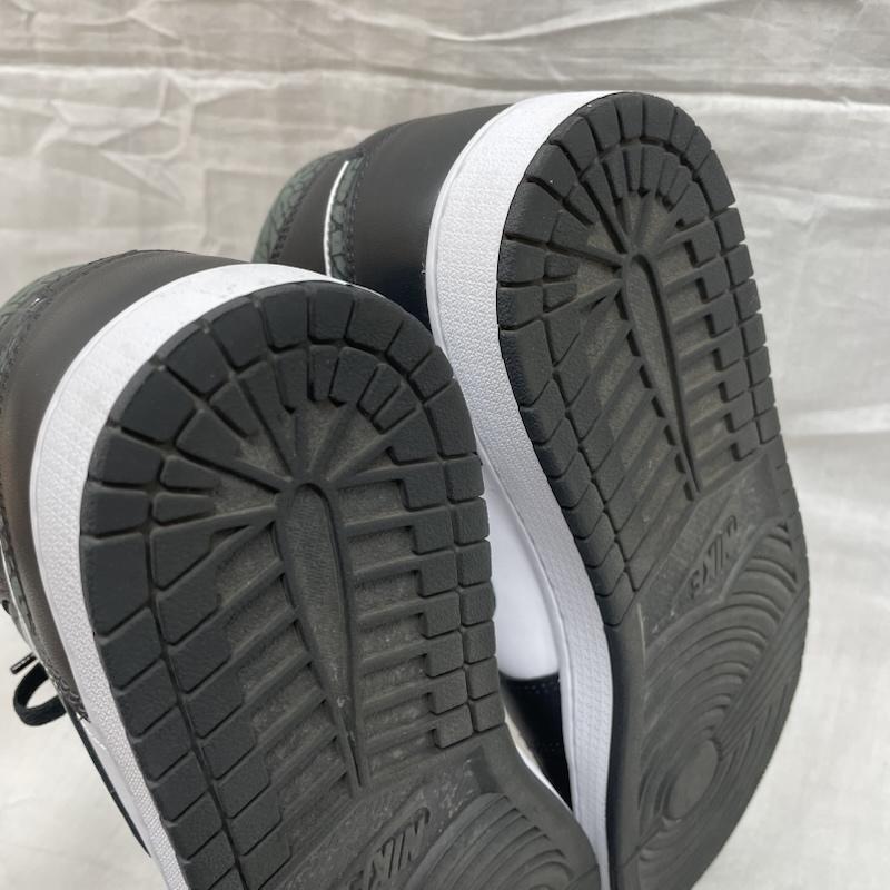 ナイキ NIKE スニーカー スニーカー FB9911-001 Air Jordan 1 Mid Panda Elephant Safari エアジョーダン1 ミッド パンダエレファント サファリ 30.0cm 黒 / ブラック / black X 白 / ホワイト / white メンズ USED 古着 中古 50129138