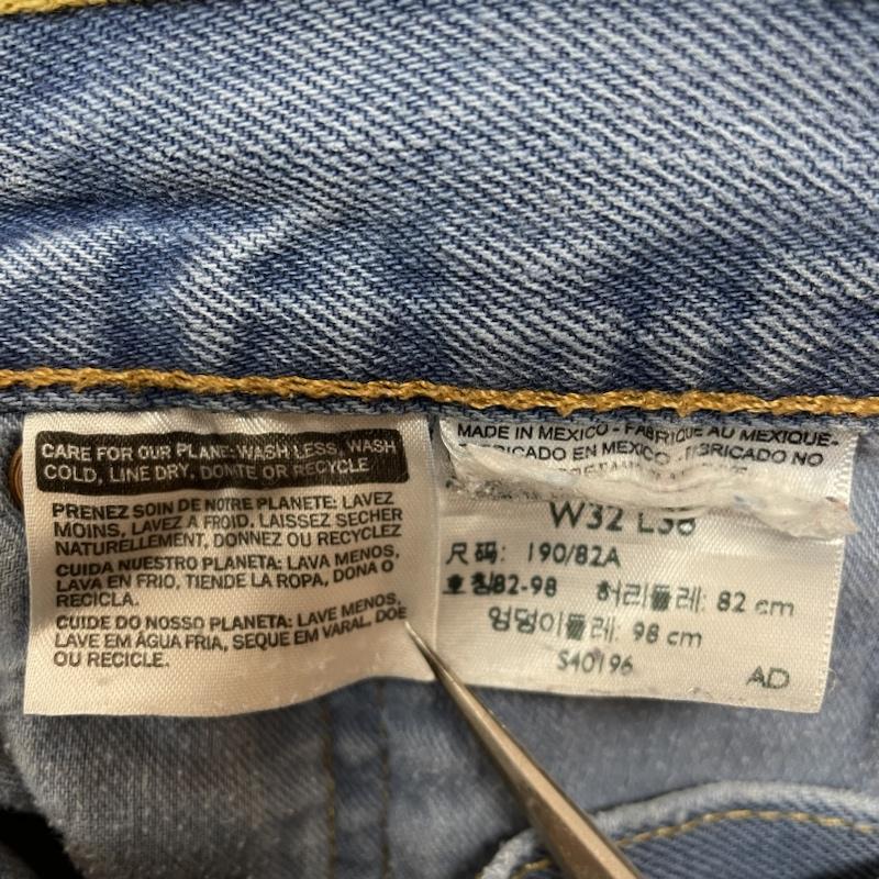 リーバイス Levi s パンツ デニム、ジーンズ 501 オリジナル フィット デニムパンツ ジーンズ 11501 0194 ダークストーンウォッシュ 32インチ 無地 インディゴ / インディゴ / Indigo メンズ USED 古着 中古 50129151