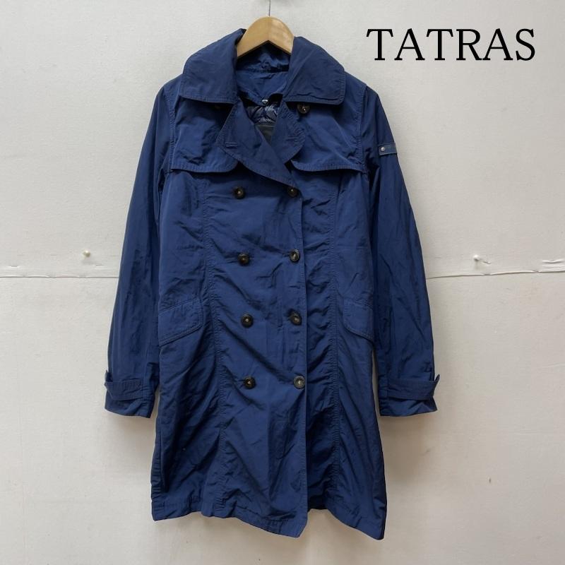 タトラス TATRAS コート トレンチコート ナイロン ジャケット 無地 LTA14S4354 ライナー付 トレンチ コート ボタン 2 無地 青 / ブルー / blue レディース USED 古着 中古 50129154
