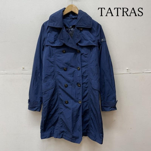 タトラス TATRAS コート トレンチコート ナイロン ジャケット 無地 LTA14S4354 ライナー付 トレンチ コート ボタン 2 無地 青 / ブルー / blue レディース USED 古着 中古 50129154