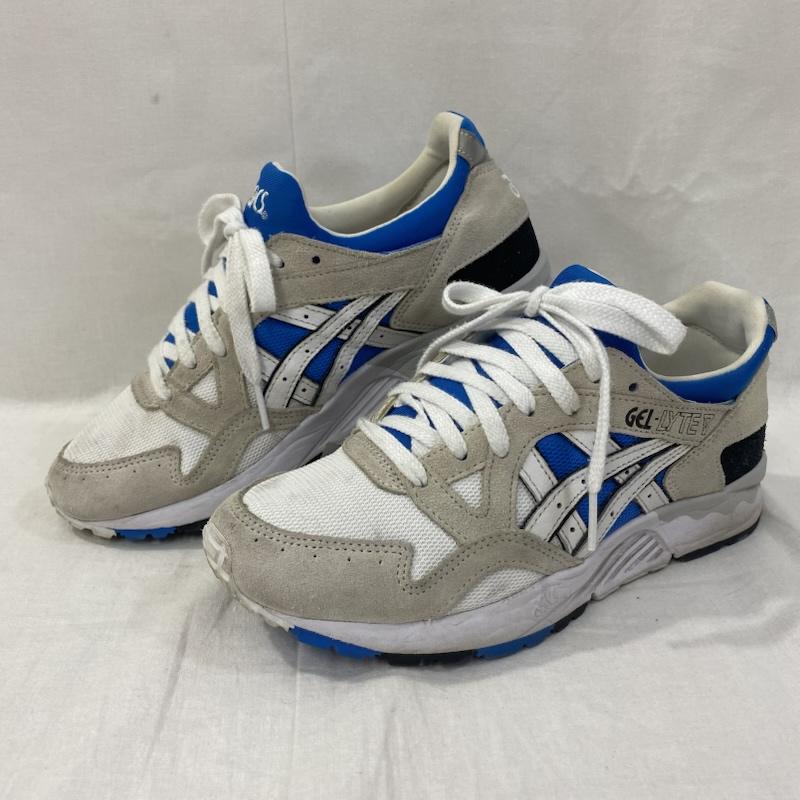 アシックス ASICS スニーカー スニーカー 1203A344 GEL LYTE 5 White/blue US 5.5 / 24cm 24.0cm ロゴ、文字 白 / ホワイト / white X 青 / ブルー / blue レディース USED 古着 中古 50129179