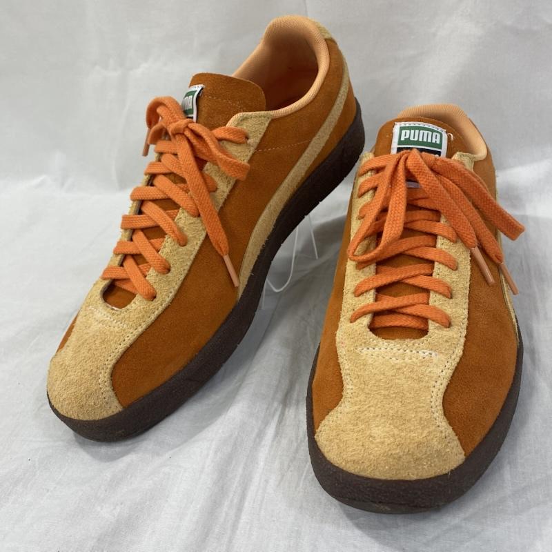 プーマ PUMA スニーカー スニーカー 399785-01 delphin block maple syrup-Bright Melon-gum US 9.5/27.5cm US：8.5 ロゴ、文字 橙 / オレンジ / orange メンズ USED 古着 中古 50129184