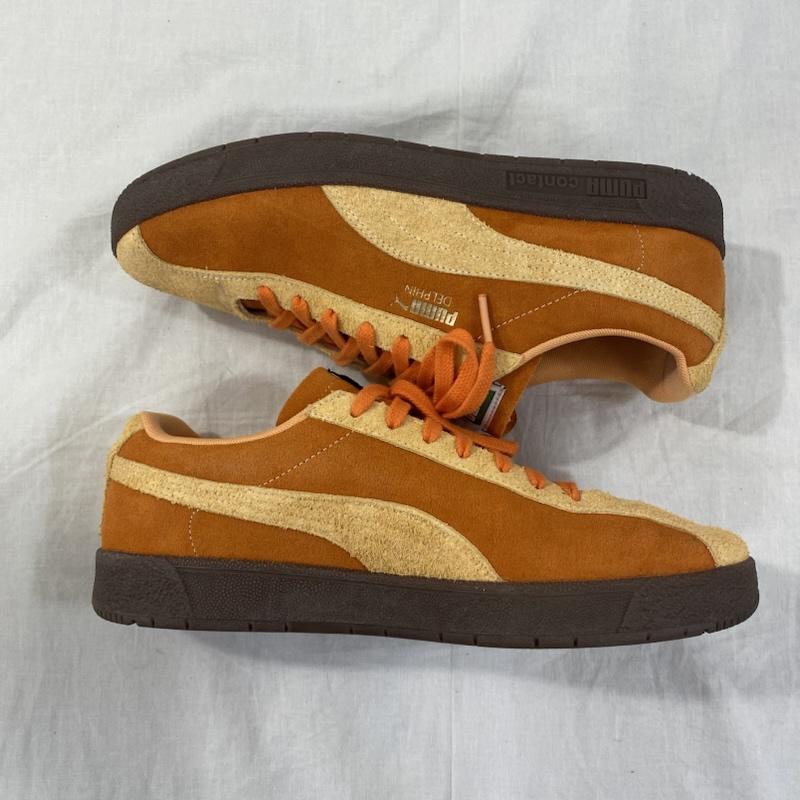 プーマ PUMA スニーカー スニーカー 399785-01 delphin block maple syrup-Bright Melon-gum US 9.5/27.5cm US：8.5 ロゴ、文字 橙 / オレンジ / orange メンズ USED 古着 中古 50129184