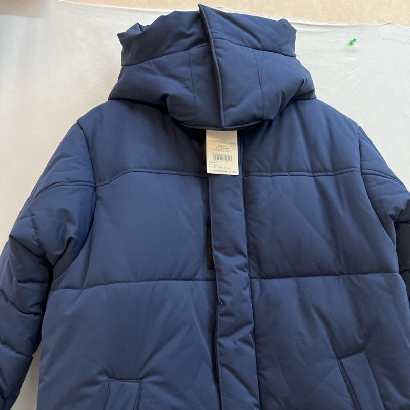 ナノユニバース nano・universe ジャケット、上着 ジャンパー、ブルゾン 中綿 フード ブルゾン L 紺 / ネイビー / navy メンズ USED 古着 中古 50129196