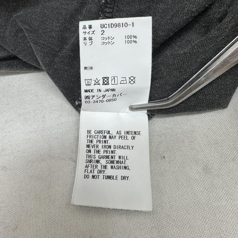 アンダーカバー UNDERCOVER Tシャツ 半袖 24ss ユーズド加工 グラフィック プリント Tシャツ UC1D9810-1 2 灰 / グレー / gray メンズ USED 古着 中古 50129217
