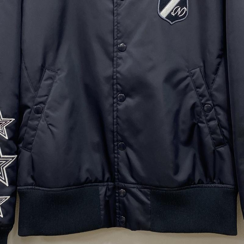 ナンバーナイン NUMBER (N)INE ジャケット、上着 ジャンパー、ブルゾン 17AW ナイロン ヴァーシティ ジャケット スター NYLON VARSITY JACKET STAR 2 ロゴ、文字 X 刺繍 X 星 黒 / ブラック / black X 白 / ホワイト / white メンズ USED 古着 中古 50129347
