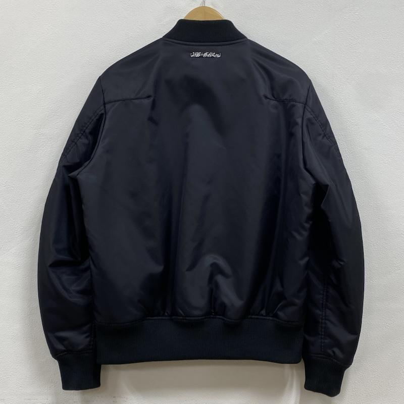 ナンバーナイン NUMBER (N)INE ジャケット、上着 ジャンパー、ブルゾン 17AW ナイロン ヴァーシティ ジャケット スター NYLON VARSITY JACKET STAR 2 ロゴ、文字 X 刺繍 X 星 黒 / ブラック / black X 白 / ホワイト / white メンズ USED 古着 中古 50129347