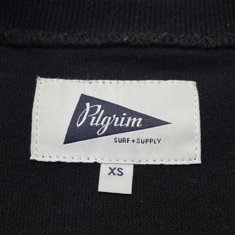 ピルグリム サーフ サプライ Pilgrim Surf Supply トレーナー 長袖 Fiore Heavy Jersey Crew Neck ヘヴィーウェイト クルーネック スウェット 36-14-0050-120 XS 黒 / ブラック / black メンズ USED 古着 中古 50129375