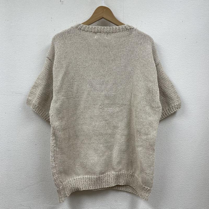 古着 USED ニット、セーター 半袖 MCMACHAN WOOLEN 半袖 ニット セーター Hello 編み模様 ロゴ コットン ロゴ、文字 ベージュ / ベージュ / beige レディース USED 古着 中古 50129408
