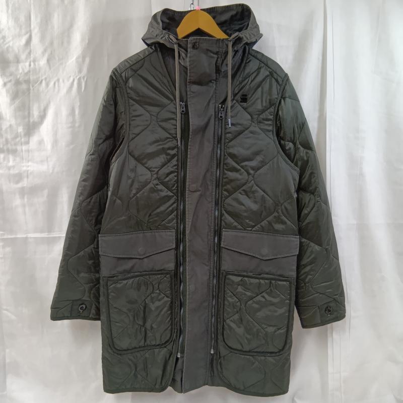 ジースターロゥ G-STAR RAW コート コート一般 G-STAR RAW ジースターロゥ Vodan Quilted Parka キルティングレイヤードコート ミリタリーコート 3WAY XS 無地 X ロゴ、文字 カーキ / カーキ / khaki メンズ USED 古着 中古 50129449