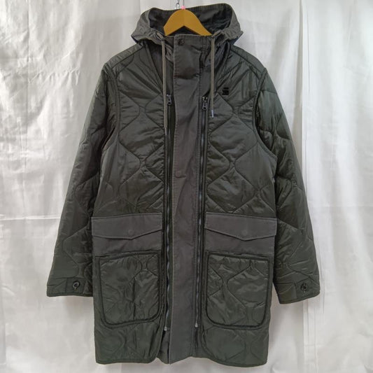 ジースターロゥ G-STAR RAW コート コート一般 G-STAR RAW ジースターロゥ Vodan Quilted Parka キルティングレイヤードコート ミリタリーコート 3WAY XS 無地 X ロゴ、文字 カーキ / カーキ / khaki メンズ USED 古着 中古 50129449