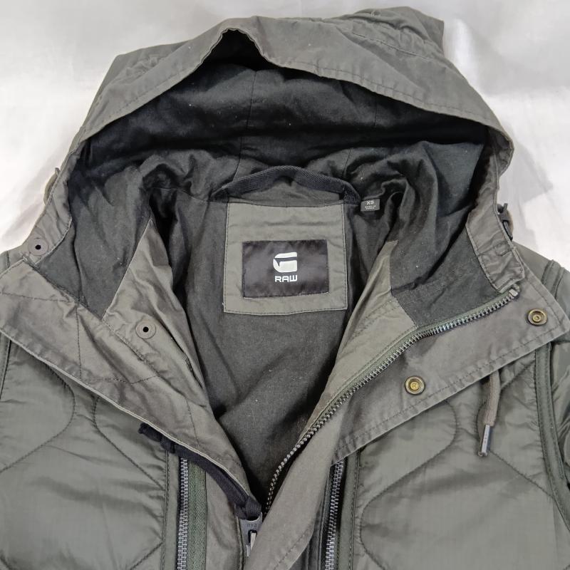 ジースターロゥ G-STAR RAW コート コート一般 G-STAR RAW ジースターロゥ Vodan Quilted Parka キルティングレイヤードコート ミリタリーコート 3WAY XS 無地 X ロゴ、文字 カーキ / カーキ / khaki メンズ USED 古着 中古 50129449