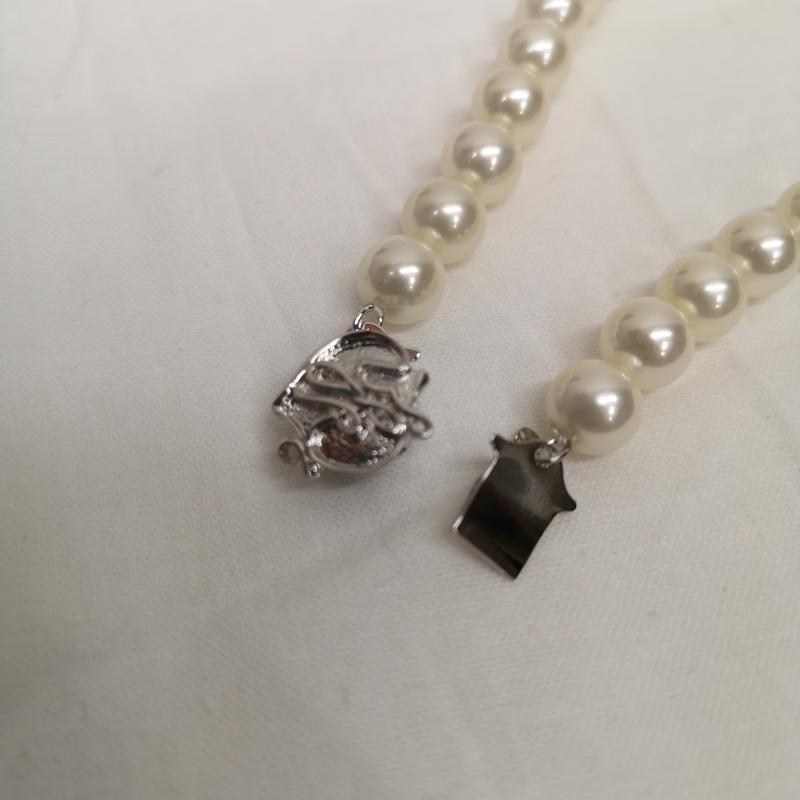 古着 USED アクセサリー ネックレス、ペンダント YUMI KATSURA 桂由美 パール調 トリート ネックレス イヤリング セット - 白 / ホワイト / white レディース USED 古着 中古 50129459