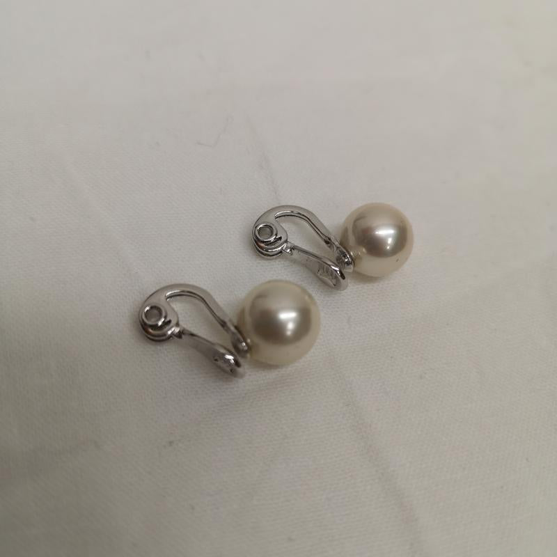 古着 USED アクセサリー ネックレス、ペンダント YUMI KATSURA 桂由美 パール調 トリート ネックレス イヤリング セット - 白 / ホワイト / white レディース USED 古着 中古 50129459