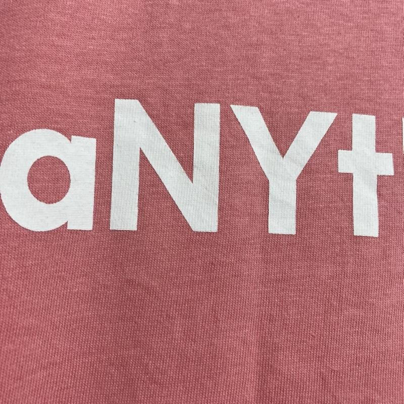エニシング ANYTHING Tシャツ 半袖 aNYthing ロゴプリント 半袖 クルーネック Tシャツ XXL XXL ロゴ、文字 X プリント 桃 / ピンク / pink メンズ USED 古着 中古 50129507