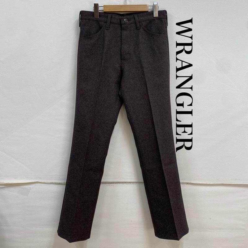 ラングラー Wrangler パンツ スラックス WRANCHER DRESS JEANS ランチャー 82HO フレア スラックス 30インチ ワンポイント ダークブラウン / ダークブラウン / メンズ USED 古着 中古 50129530