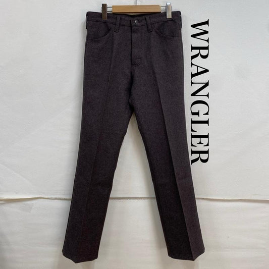 ラングラー Wrangler パンツ スラックス WRANCHER DRESS JEANS ランチャー 82HO フレア スラックス 30インチ ワンポイント ダークブラウン / ダークブラウン / メンズ USED 古着 中古 50129530