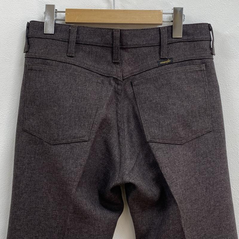 ラングラー Wrangler パンツ スラックス WRANCHER DRESS JEANS ランチャー 82HO フレア スラックス 30インチ ワンポイント ダークブラウン / ダークブラウン / メンズ USED 古着 中古 50129530