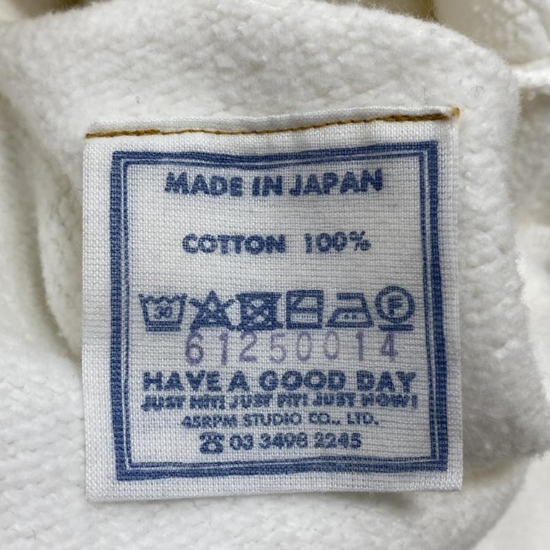 フォーティファイブ・アール 45R ワンピース ロングスカート クルーネック スウェット ワンピース ドレス 裏起毛 61250014 M 無地 白 / ホワイト / white レディース USED 古着 中古 50129541