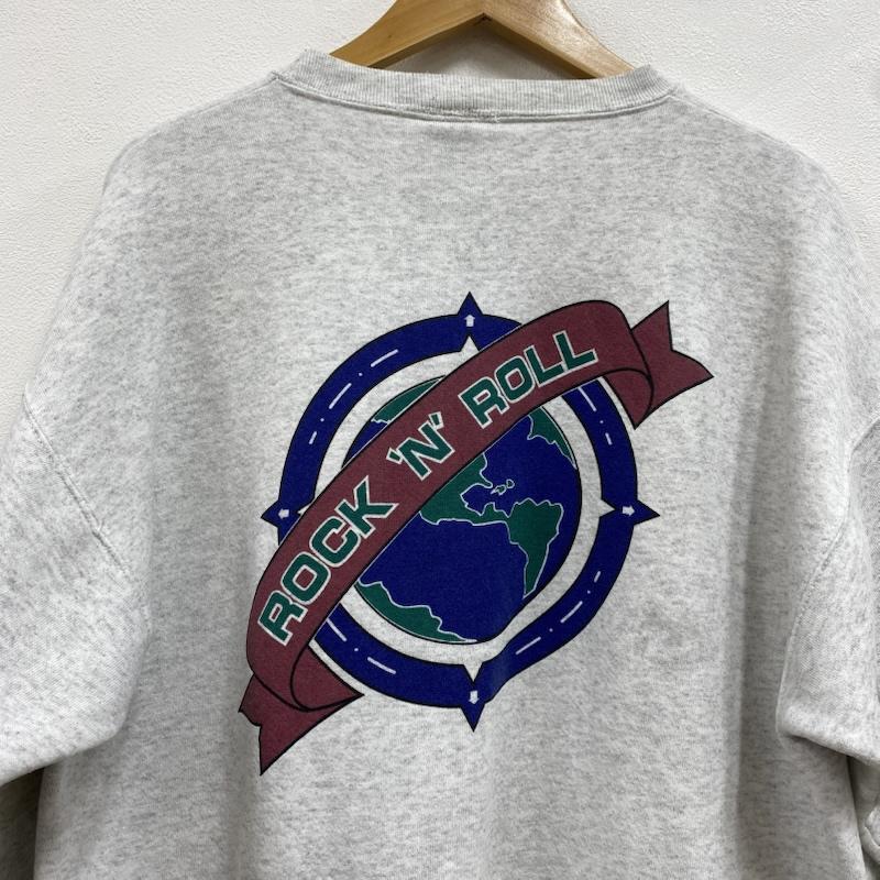 ヴィンテージ VINTAGE トレーナー 長袖 HARD ROCK CAFE ハードロックカフェ 両面プリント クルーネック スウェット L プリント 灰 / グレー / gray X 青 / ブルー / blue X 緑 / グリーン / green メンズ USED 古着 中古 50129558