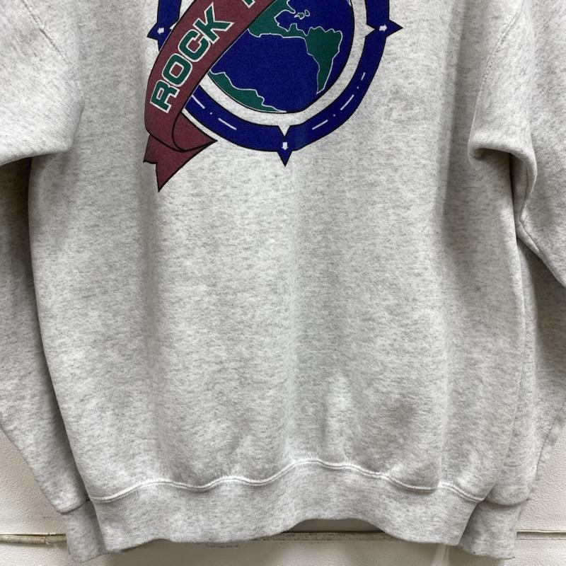 ヴィンテージ VINTAGE トレーナー 長袖 HARD ROCK CAFE ハードロックカフェ 両面プリント クルーネック スウェット L プリント 灰 / グレー / gray X 青 / ブルー / blue X 緑 / グリーン / green メンズ USED 古着 中古 50129558