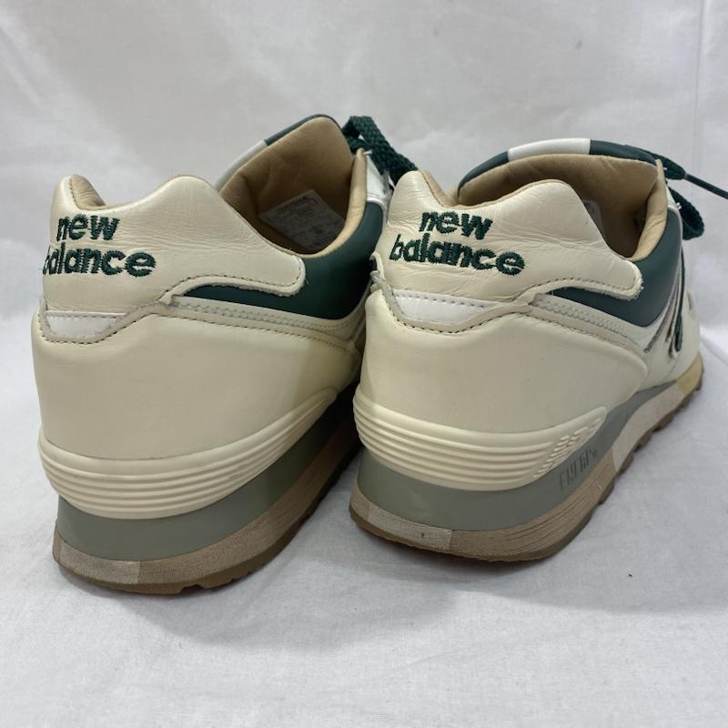 ニューバランス New Balance スニーカー スニーカー ou576ame The Apartment × New Balance 576 Off White US9.5 / 27.5cm Dワイズ US：9.5 ロゴ、文字 オフホワイト / オフホワイト / X 緑 / グリーン / green メンズ USED 古着 中古 50129608