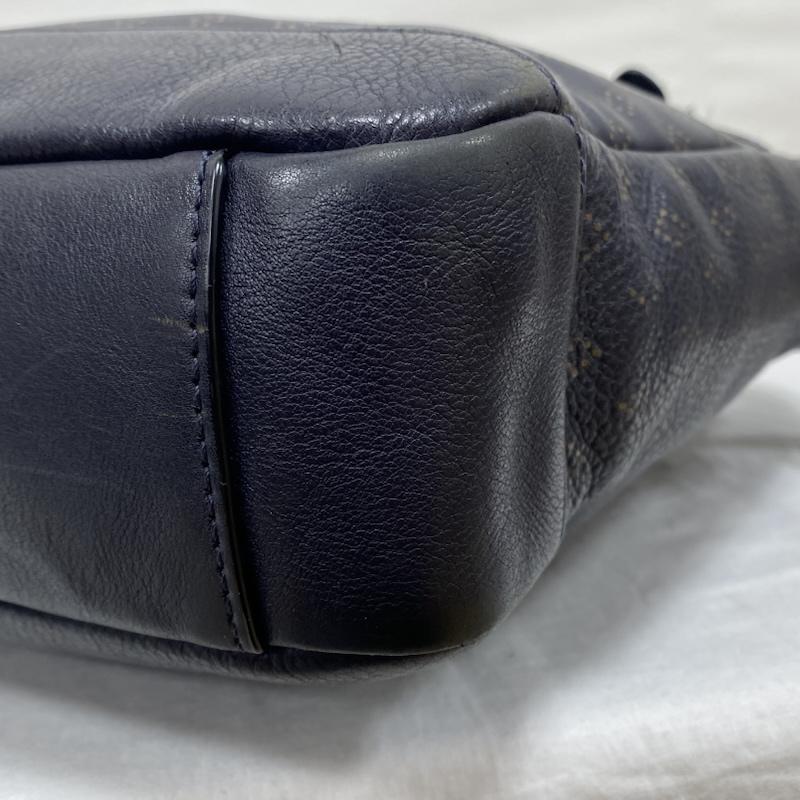 コーチ COACH ブリーフケース、書類かばん ブリーフケース、書類かばん 2WAY ビジネスバッグ ブリーフケース HUDSON BAG IN SMOOTH LEATHER レザー シボ革 - 総柄 X ロゴ、文字 紺 / ネイビー / navy メンズ USED 古着 中古 50129631