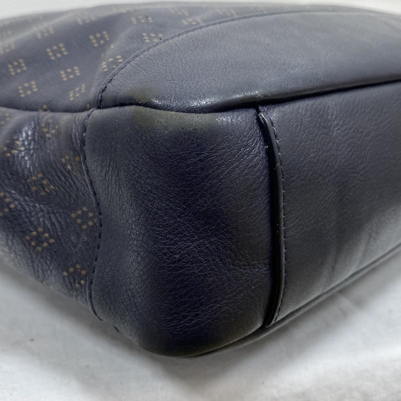 コーチ COACH ブリーフケース、書類かばん ブリーフケース、書類かばん 2WAY ビジネスバッグ ブリーフケース HUDSON BAG IN SMOOTH LEATHER レザー シボ革 - 総柄 X ロゴ、文字 紺 / ネイビー / navy メンズ USED 古着 中古 50129631