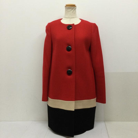 ケイトスペード Kate Spade コート コート一般 kate spade new york コート 2 ウール RED 024-251043 2 無地 赤 / レッド / red レディース USED 古着 中古 50129683