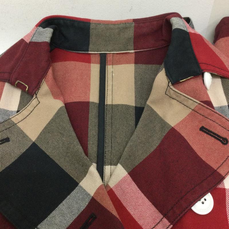 ブルーレーベル・クレストブリッジ BLUE LABEL CRESTBRIDGE ワンピース ロングスカート bluelabelcrestbridge　赤チェック　トレンチワンピース　ジレ　ベルト 38 チェック 赤 / レッド / red レディース USED 古着 中古 50129686