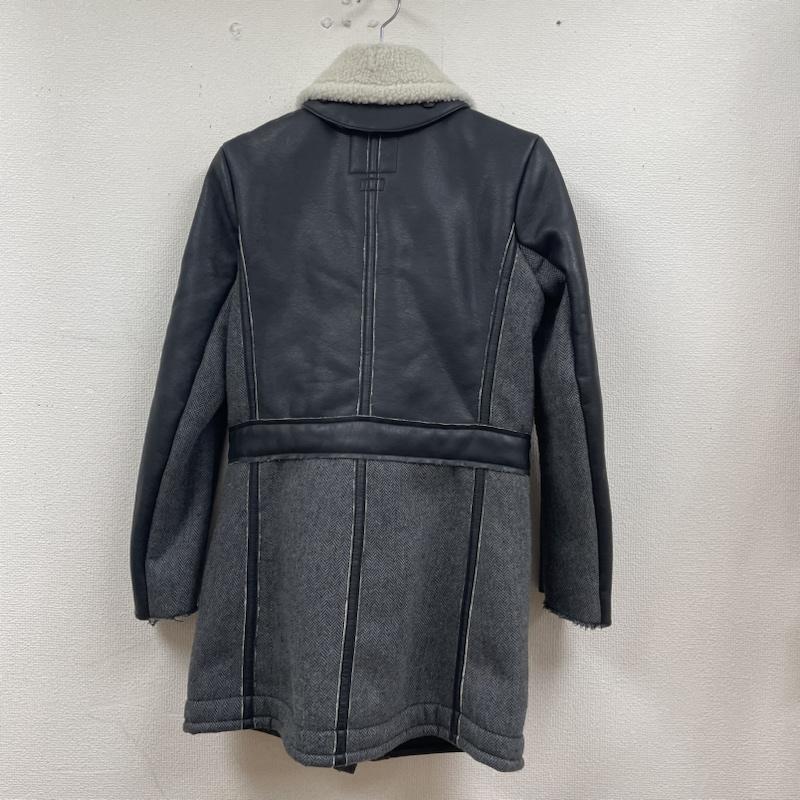アルマーニエクスチェンジ ARMANI EXCHANGE ジャケット、上着 ジャンパー、ブルゾン ライダース ムートン風 コート ジャケット ヘリンボーン柄 ジップアップ ボア XS  黒 / ブラック / black レディース USED 古着 中古 50129701