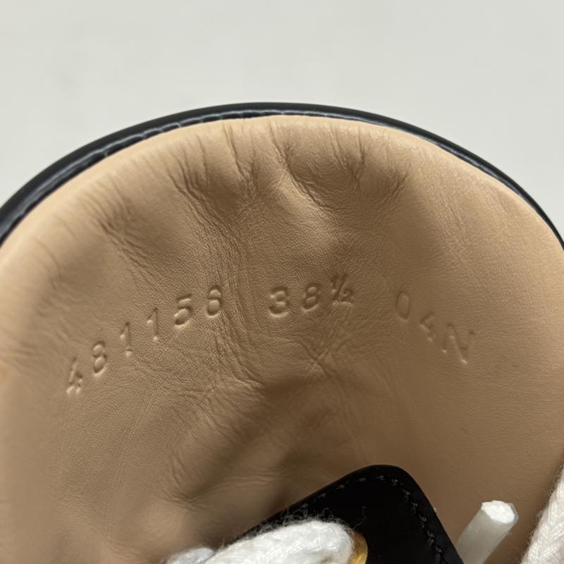 グッチ GUCCI ブーツ 一般 アンクルブーツ481156 ストラップ レザー サイズ 38 - レディース USED 古着 中古 50129711