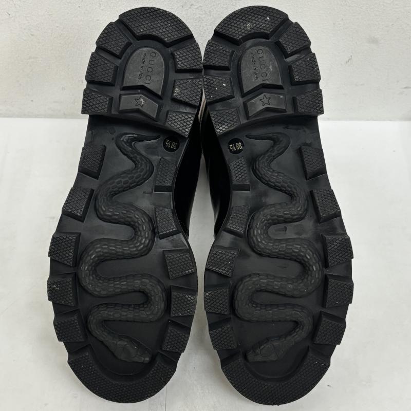 グッチ GUCCI ブーツ 一般 アンクルブーツ481156 ストラップ レザー サイズ 38 - レディース USED 古着 中古 50129711