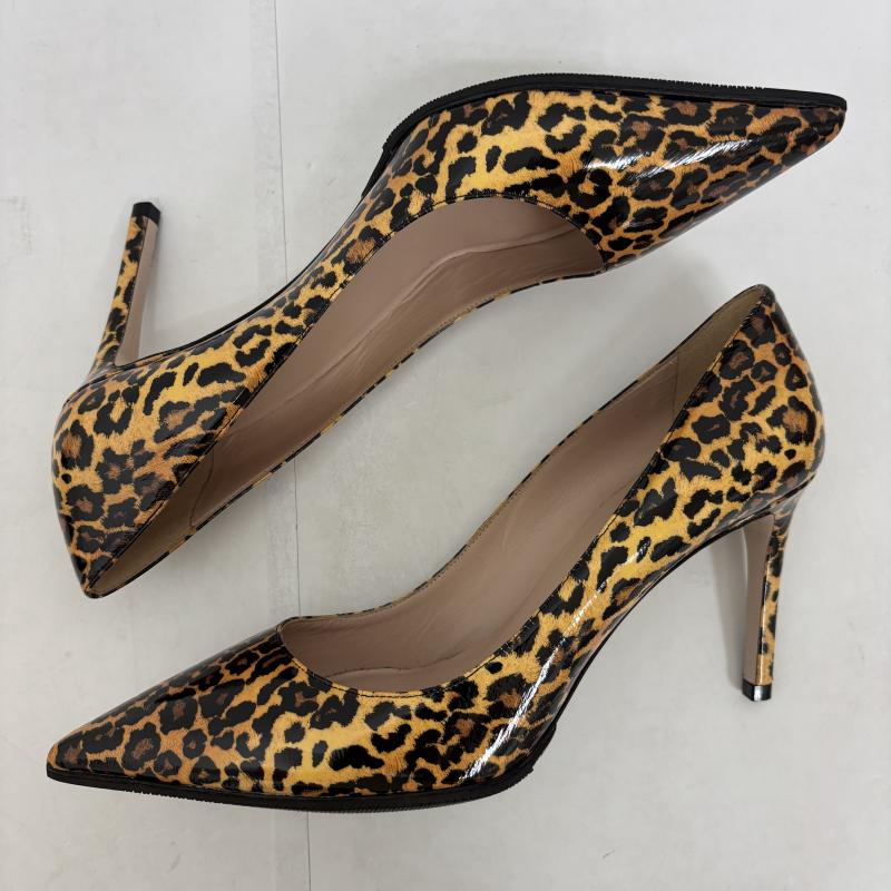 ミュウミュウ miu miu パンプス パンプス レオパード パンプス CALZATURE DONNA 5I839C MIELE size 38.5 - ヒョウ柄・レオパード柄 レディース USED 古着 中古 50129718