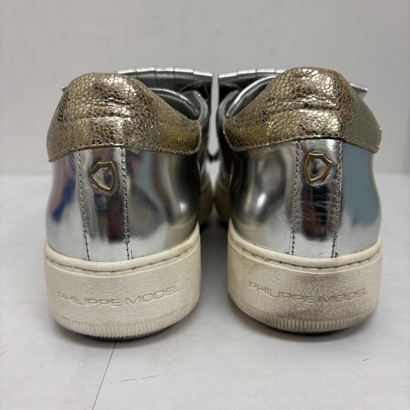 フィリップモデル PHILIPPE MODEL スニーカー スニーカー スニーカー シルバー ドレス NBLD GM02 size 38 - 銀 / シルバー / silver color レディース USED 古着 中古 50129789