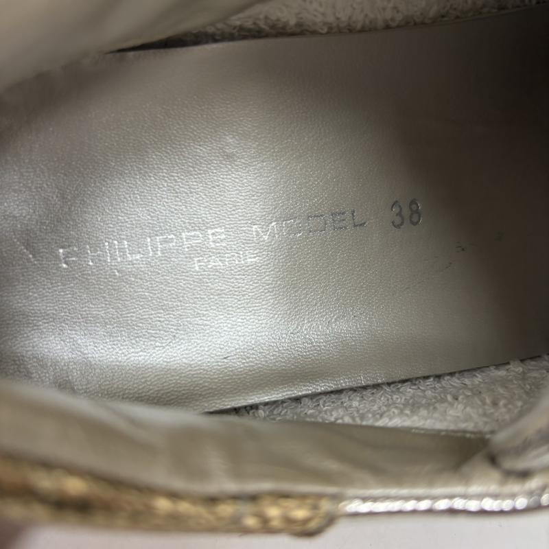 フィリップモデル PHILIPPE MODEL スニーカー スニーカー スニーカー シルバー ドレス NBLD GM02 size 38 - 銀 / シルバー / silver color レディース USED 古着 中古 50129789