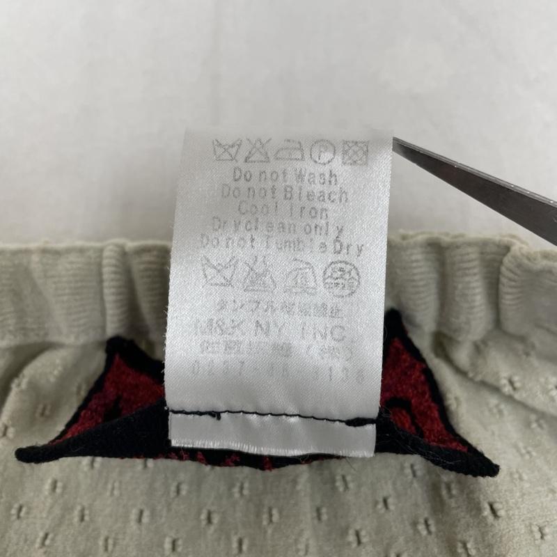 古着 USED スカート ロングスカート M.&KYOKO ラップ ロング 巻きスカート ウエスタン 透かし模様 フリンジ タグ付き サイドリボン M  アイボリー / アイボリー / レディース USED 古着 中古 50129810