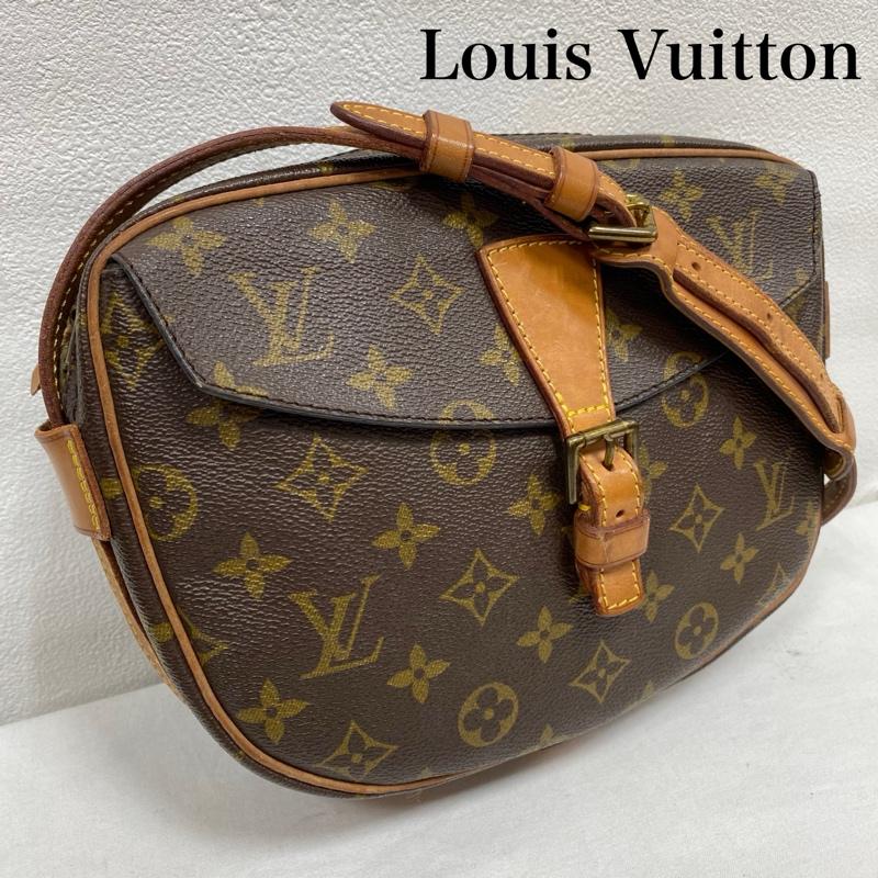 ルイヴィトン LOUIS VUITTON ショルダーバッグ ショルダーバッグ オールド 80 s ジュヌフィーユ M51226 モノグラム キャンバス レザー ショルダーバッグ 斜め掛け ECLAIRジッパー - 総柄 X ロゴ、文字 茶 / ブラウン / brown レディース USED 古着 中古 50129902