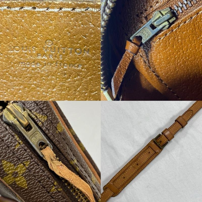 ルイヴィトン LOUIS VUITTON ショルダーバッグ ショルダーバッグ オールド 80 s ジュヌフィーユ M51226 モノグラム キャンバス レザー ショルダーバッグ 斜め掛け ECLAIRジッパー - 総柄 X ロゴ、文字 茶 / ブラウン / brown レディース USED 古着 中古 50129902